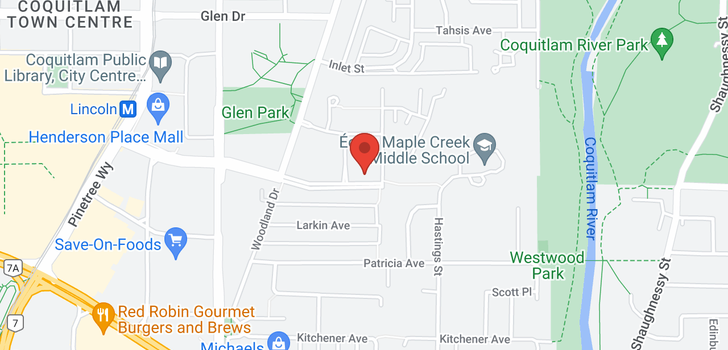 map of 308 3105 LINCOLN AVENUE
